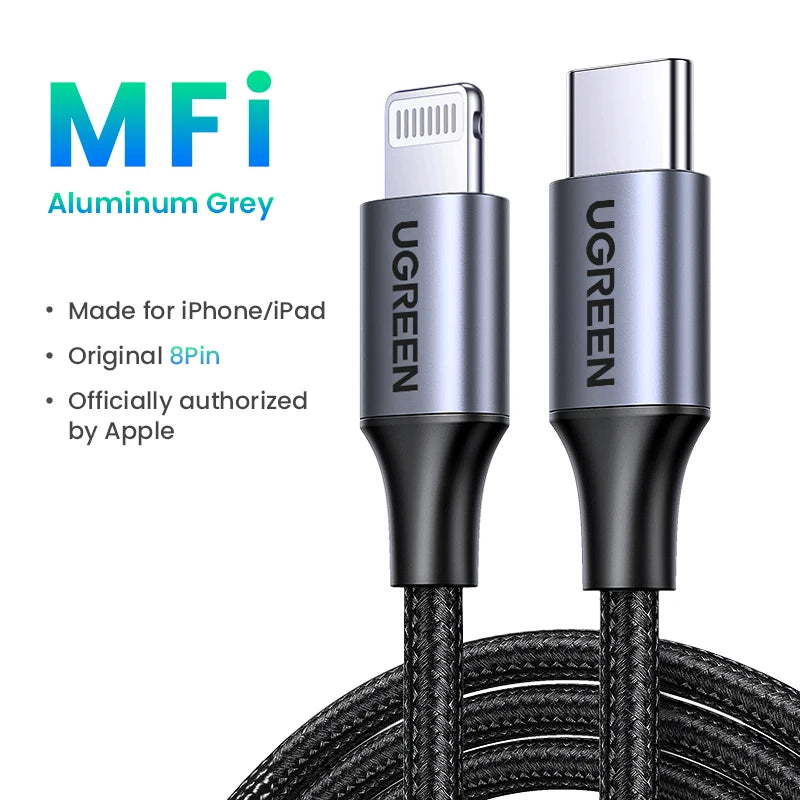 Fast Charging USB C to Lightning Cable | Compatible with iPhone