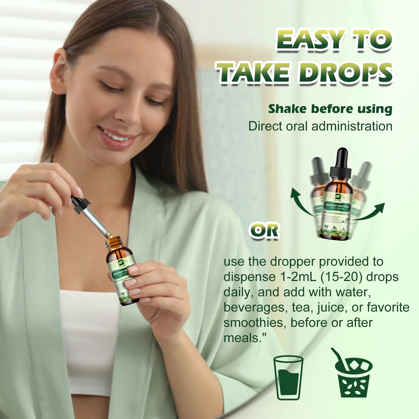 Sea Moss & Soursop Graviola Extract Drops | Support Immunity & Digestion