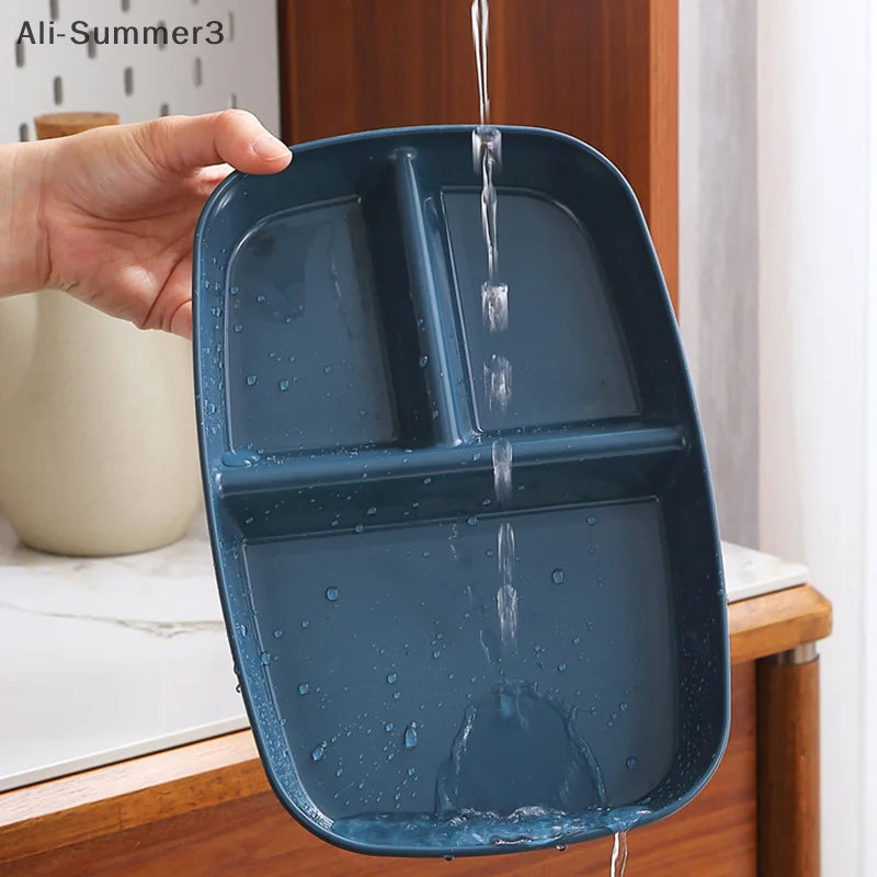 Divided Dinner Plate with 3 Compartments | Microwave Safe Kitchenware