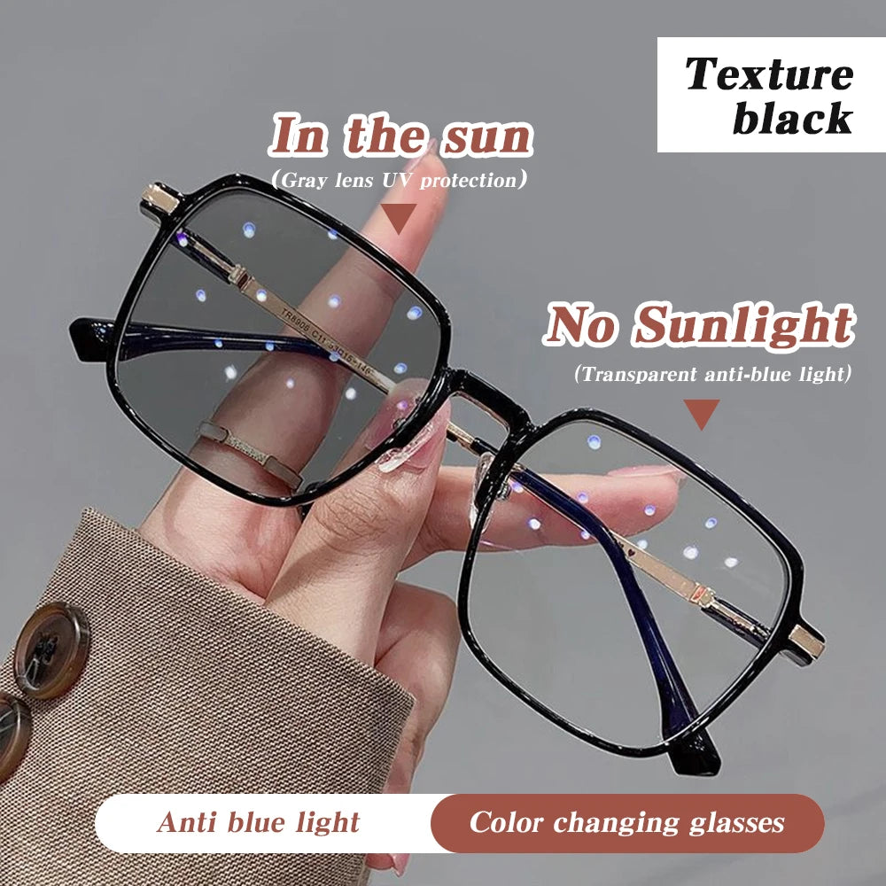 Elegant Photochromic Anti-Blue Light Glasses for Every Occasion