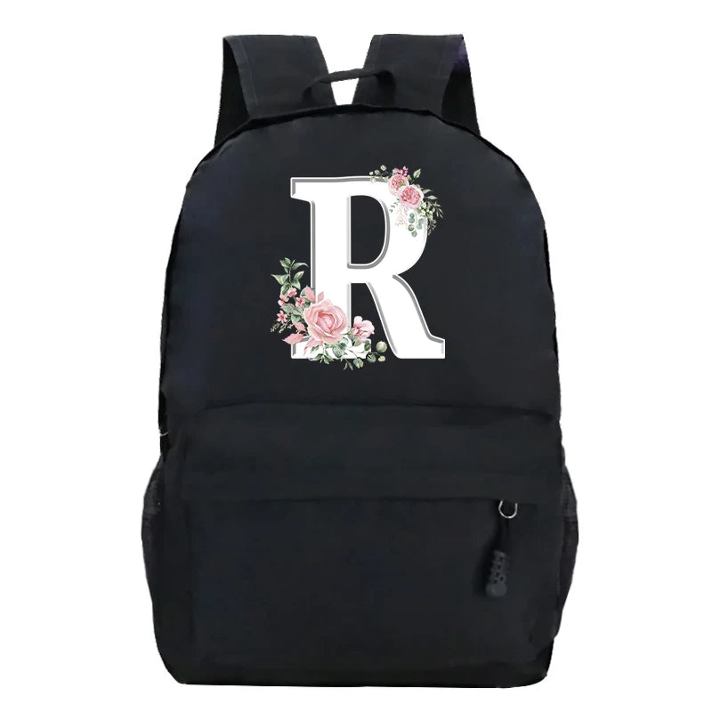 Stylish Pink Floral Backpack for College Students | Trendy Floral Design
