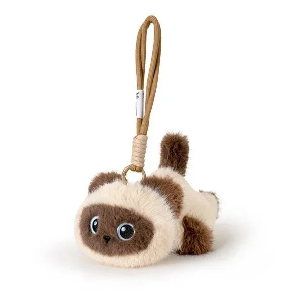 Cute Plush Black Cat Keychain | Adorable Stuffed Doll Gift