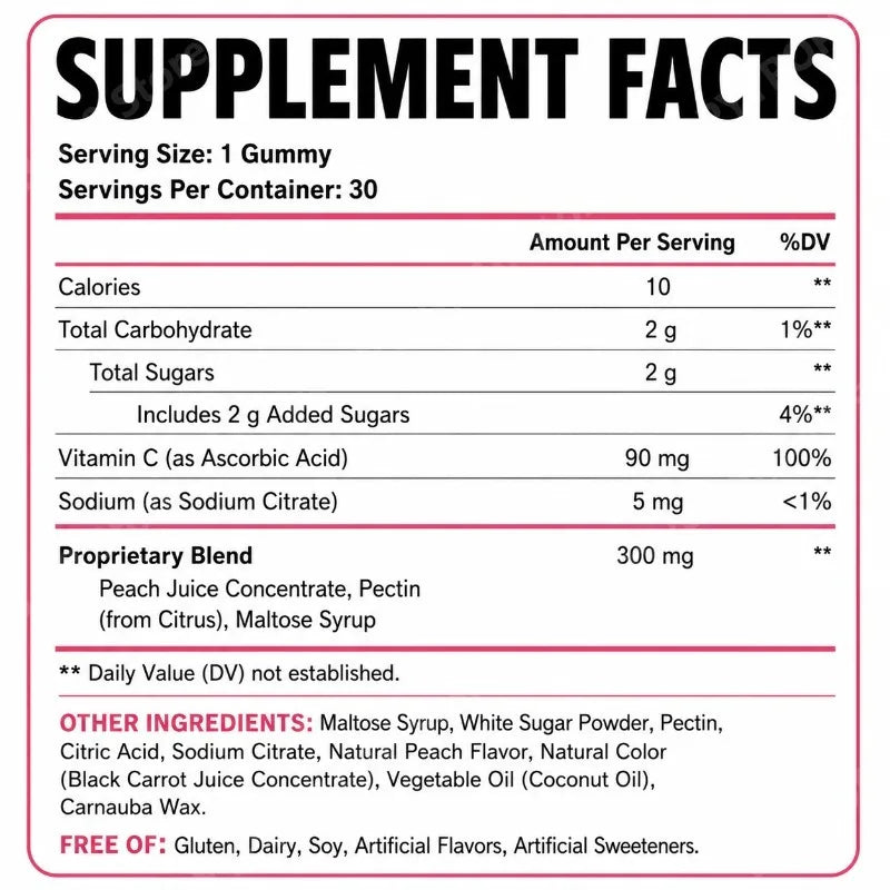 Collagen Gummies for Skin Elasticity | Beauty Support Supplement
