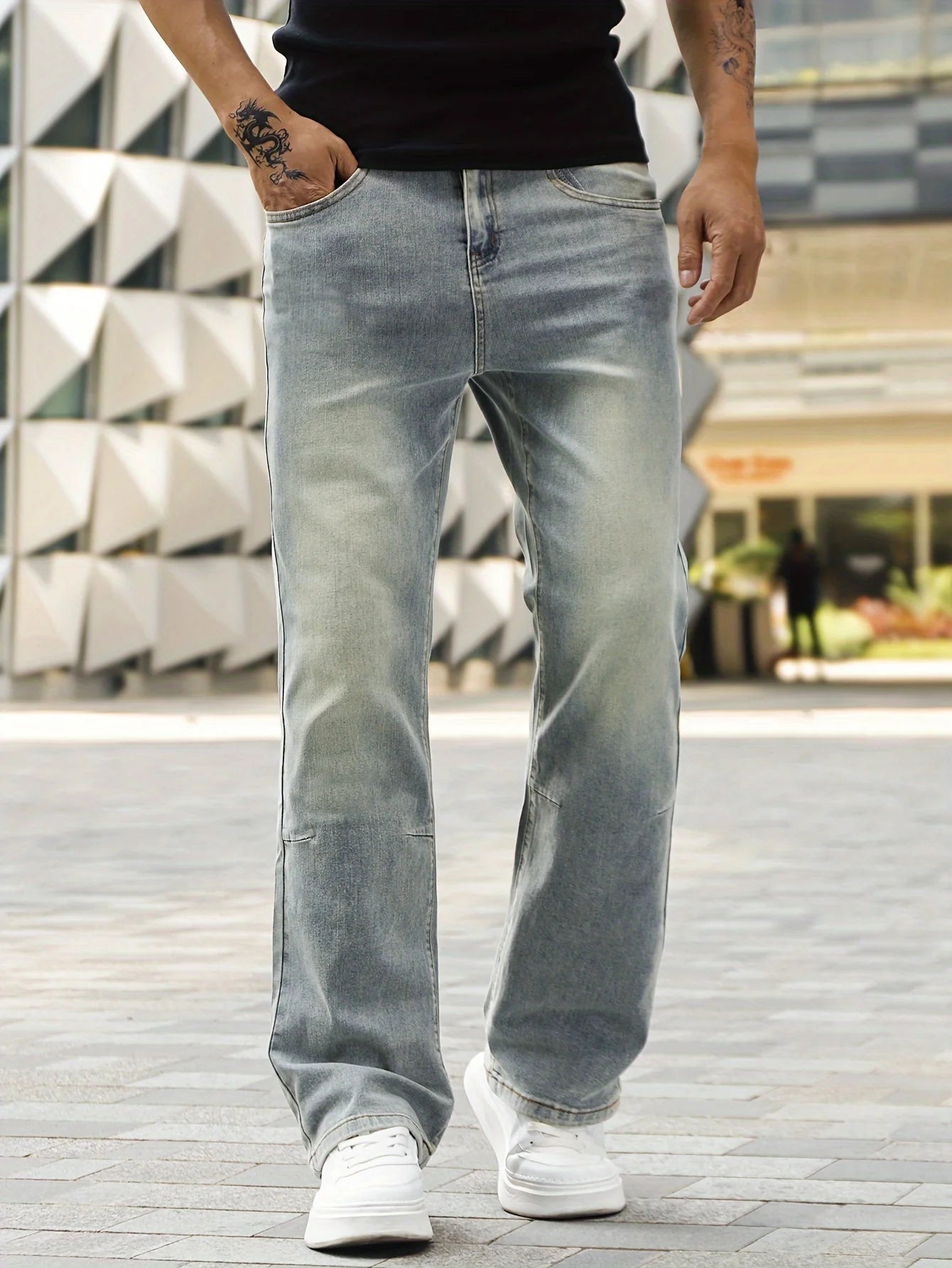 Men's Slim Fit Bootcut Denim Pants | Stylish Everyday Jeans