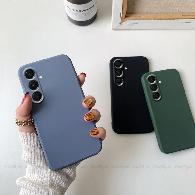 Shockproof Liquid Silicone Case for Samsung Galaxy A17 | Soft & Durable