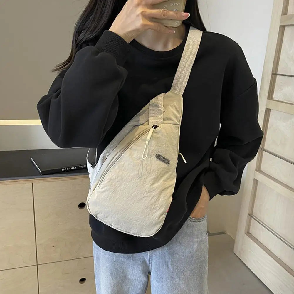 Chest Bag For Men Women Large Capacity Single Shoulder Bag Sport Cycling Phone Crossbody Bag Unisex Chest Bag Travel Hiking