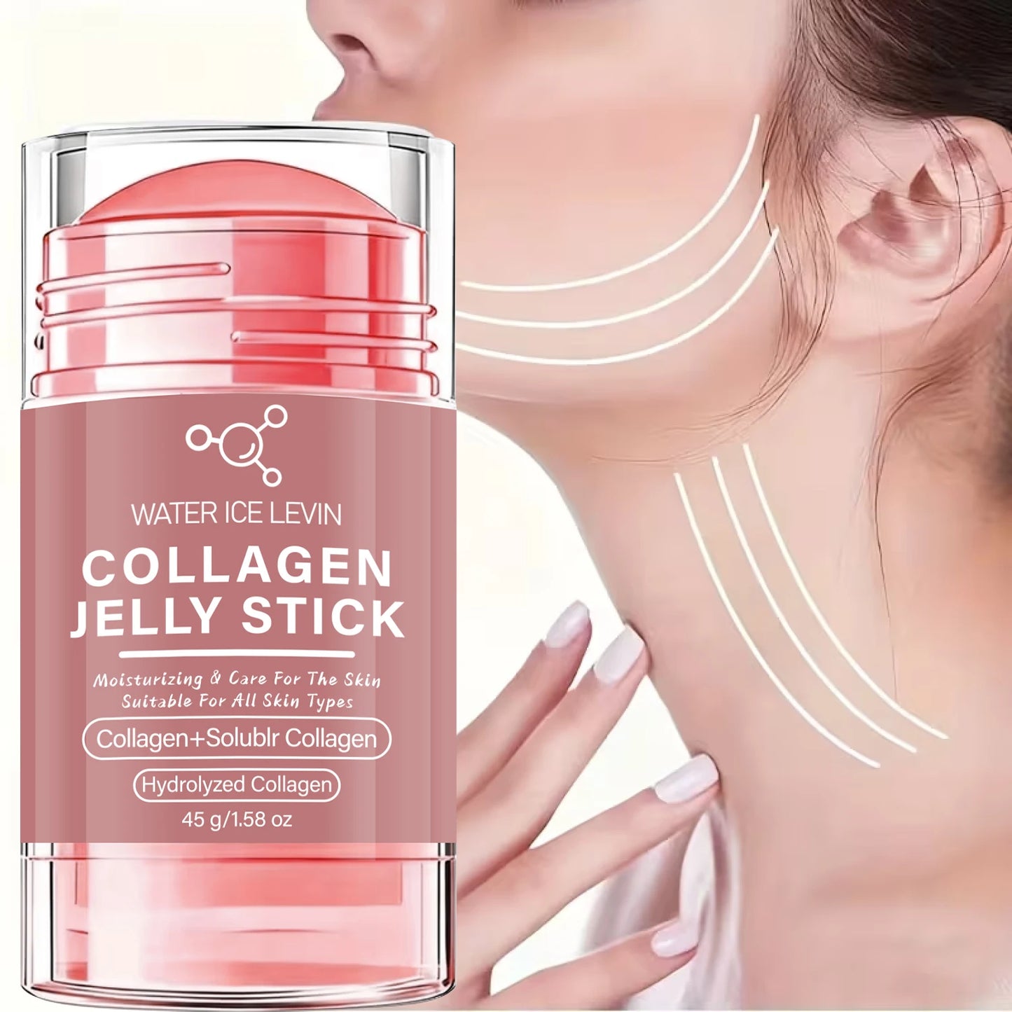 Collagen Jelly Stick with Hyaluronic Acid & Vitamin C | Moisturizing Face Stick
