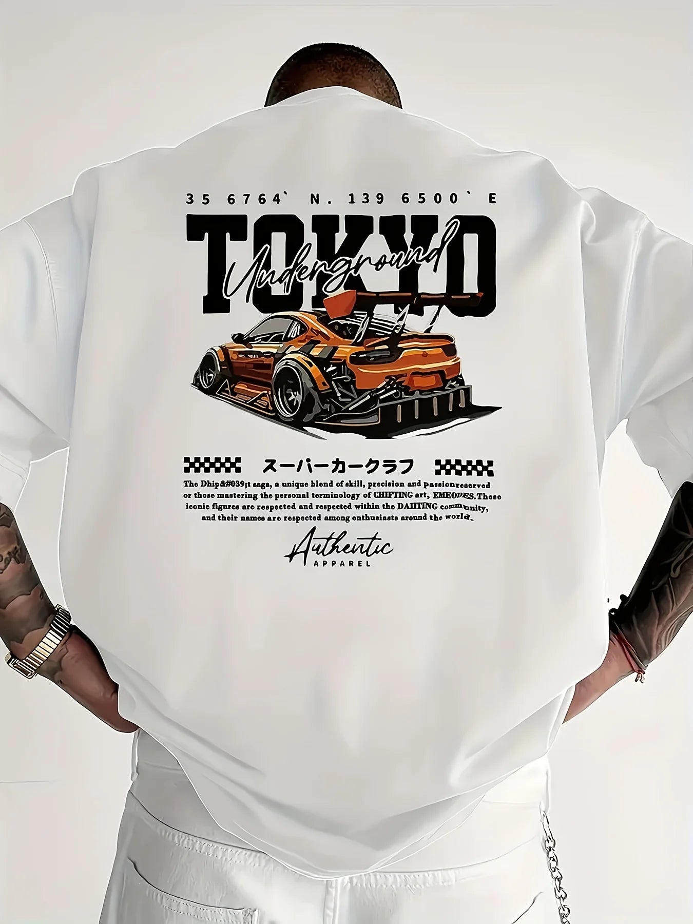 Men's Cotton Casual T-Shirt | Stylish Japanese Tokyo Design