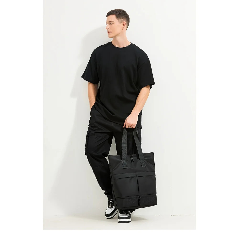 Large Capacity Men's Tote Bag | Versatile Casual Backpack Handbag
