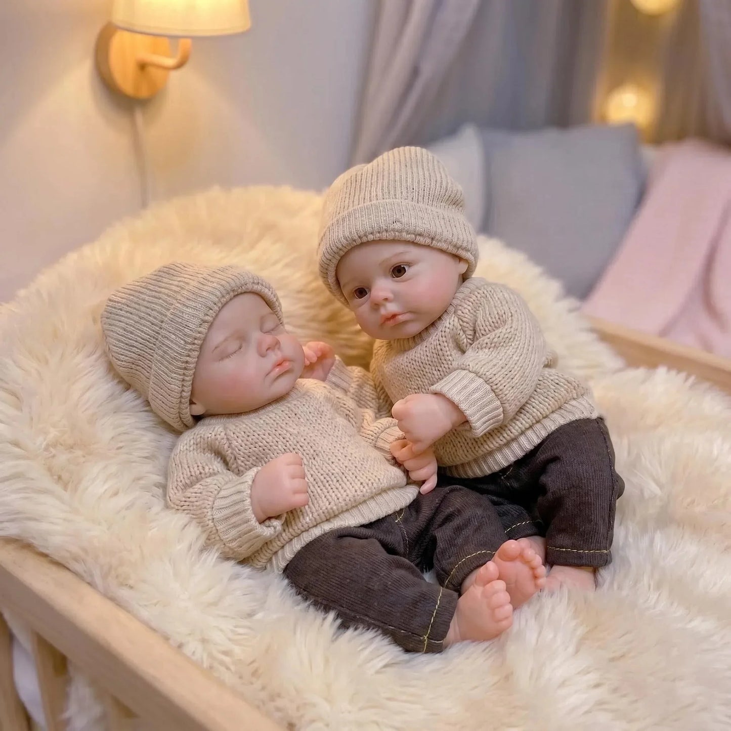 6-Inch Twin Baby Dolls | Soft Silicone Reborn Dolls for Kids