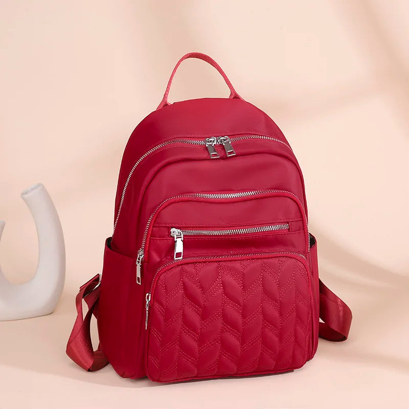 Casual Waterproof Women's Backpack | Large Capacity Oxford Rucksack