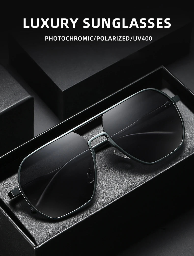 Fashionable Photochromic Polarized Sunglasses for Men & Women