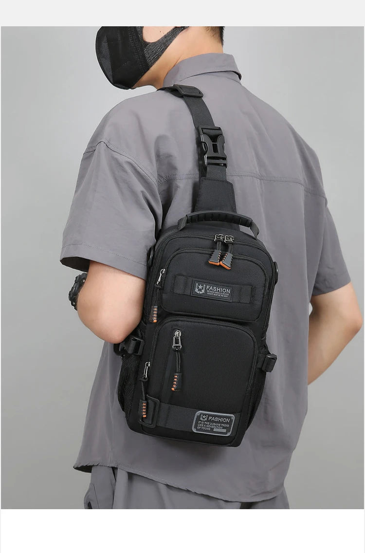 Men's Fashion Oxford Waist Pack | Versatile Casual Chest Bag