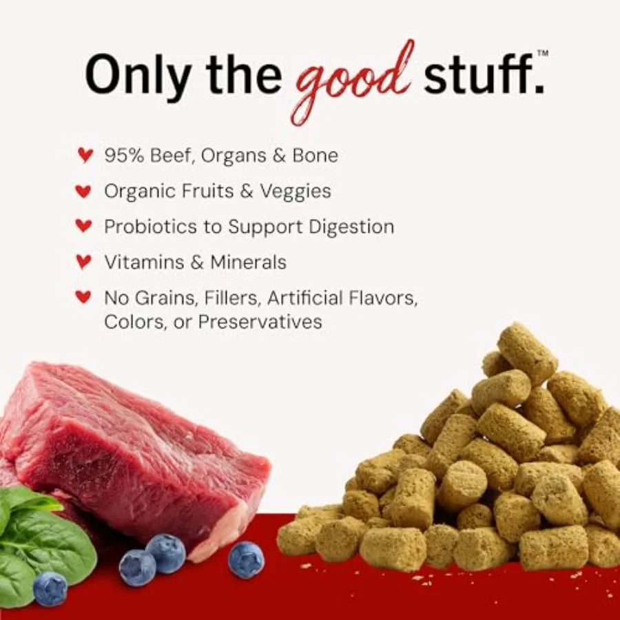 Freeze-Dried Raw Beef Meal Mixers | Premium Dog Food Topper