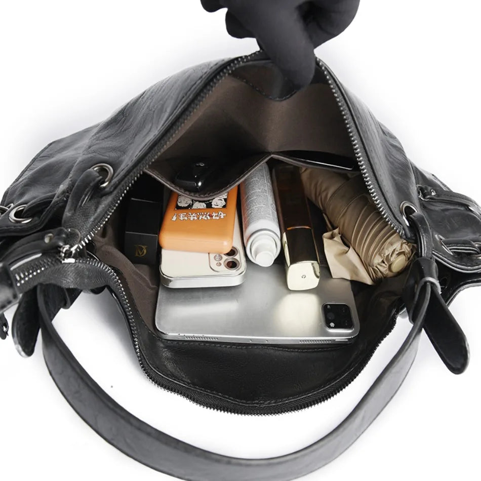 Stylish Large Capacity PU Leather Handbags for Women