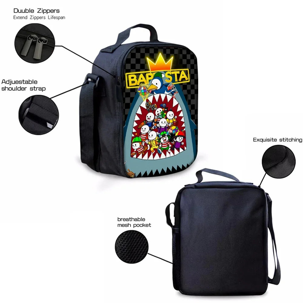3pcs Cartoon Birds Print Backpack | Lightweight School & Travel Bags