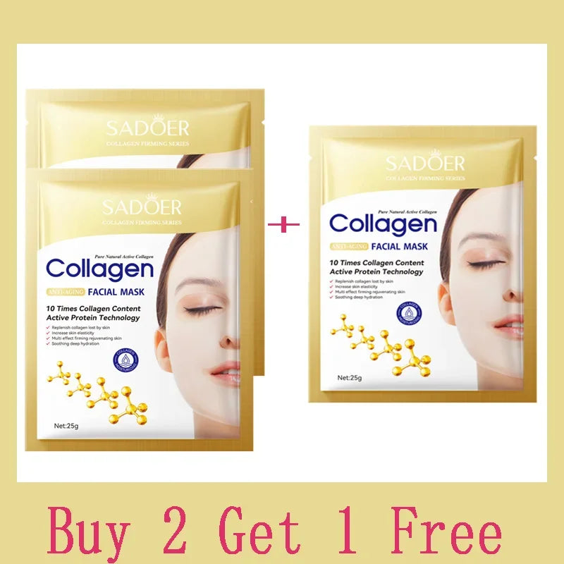Anti-Aging Collagen Facial Mask | Fade Fine Lines & Firm Skin