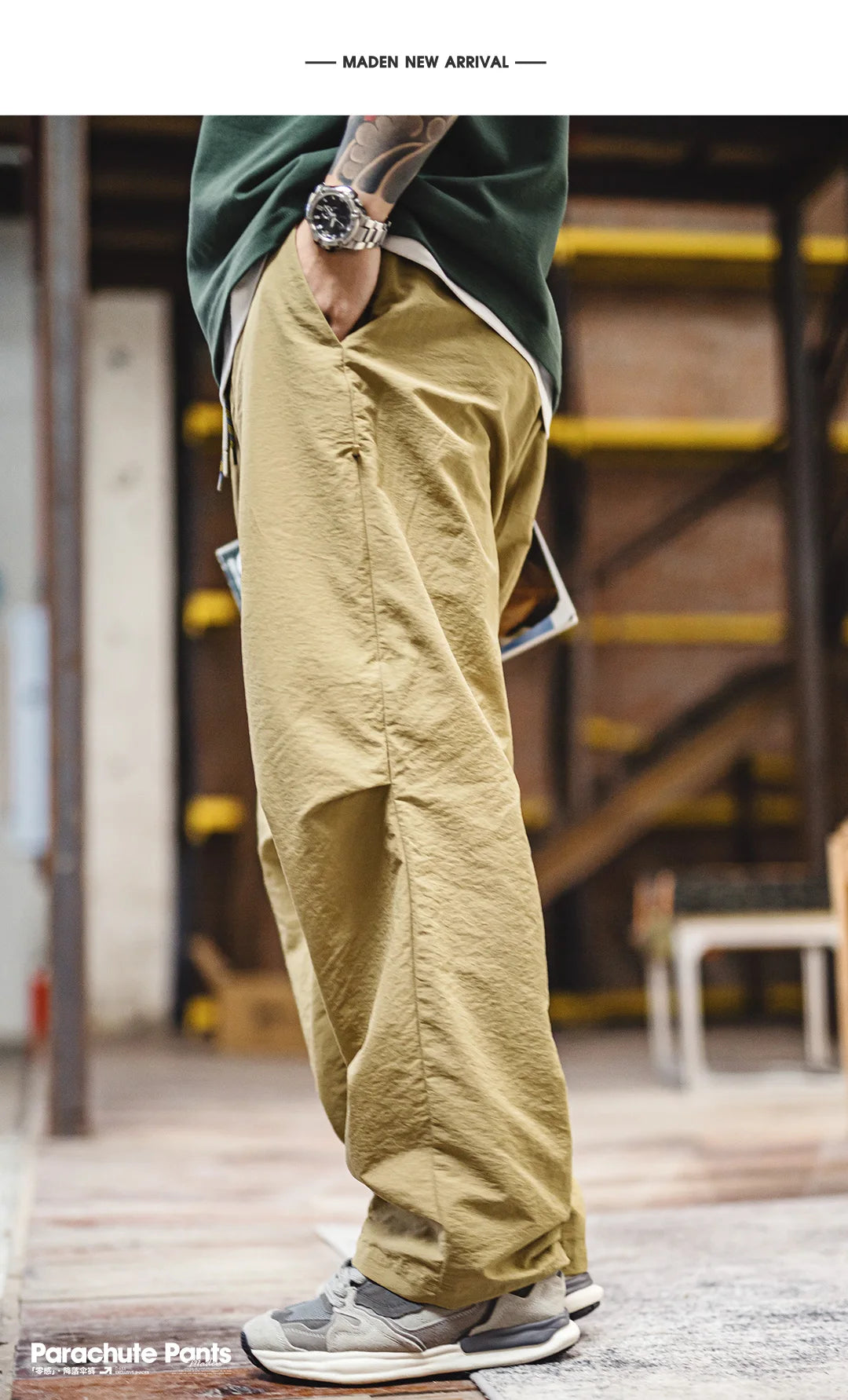 Men's Lightweight Water-Repellent Cargo Pants for Spring