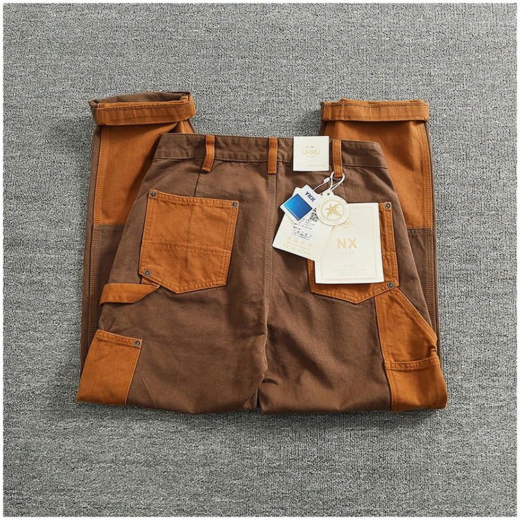 Vintage Cargo Overalls for Men | Stylish Heavy Canvas Pants