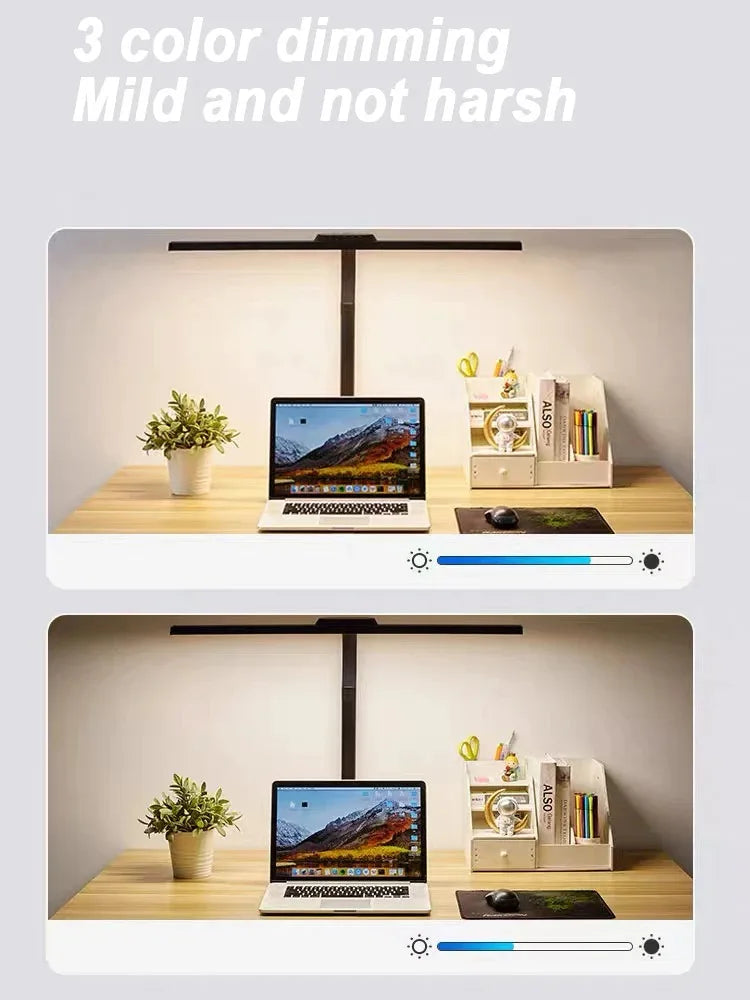 Dimmable Double Head LED Clip Desk Lamp | Brighten Your Workspace