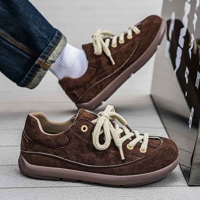 Thick Sole Breathable Anti Slip Sneakers | Stylish Men's Casual Shoes