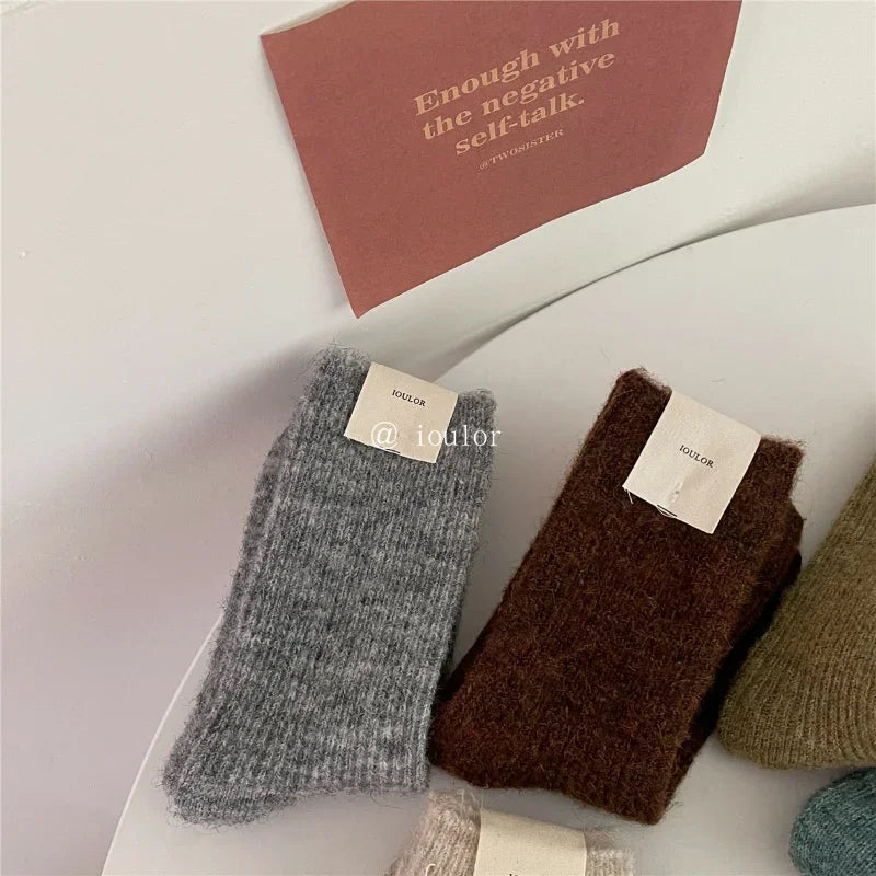 Warm Long Wool Cashmere Thermal Socks for Women | Cozy Comfort