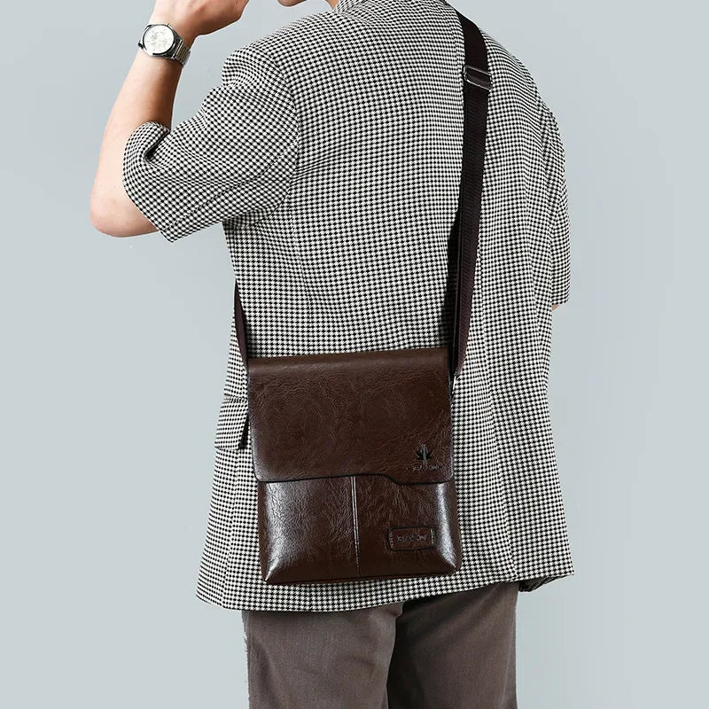 Luxury Vintage Leather Messenger Bags for Men | Stylish Shoulder Bag