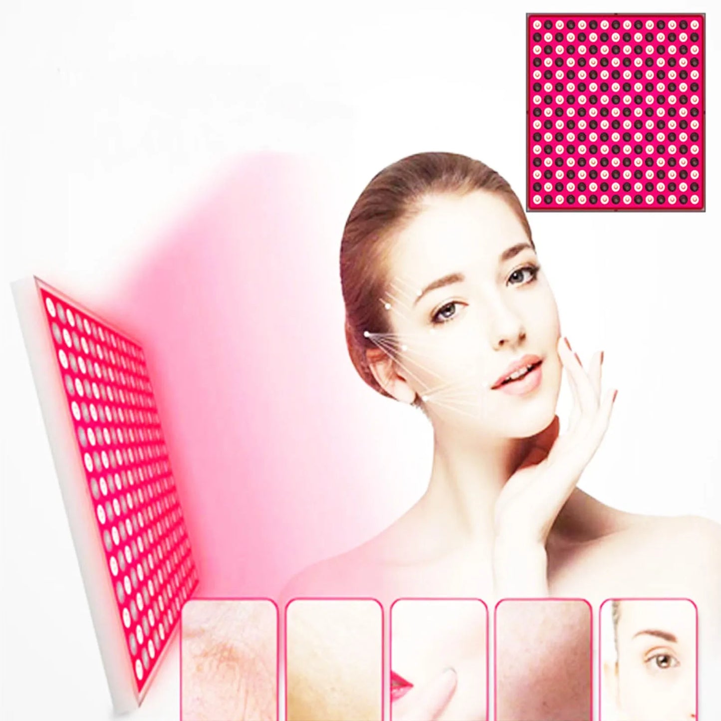 Red & Near Infrared LED Beauty Panel | Home Physiotherapy Lamp