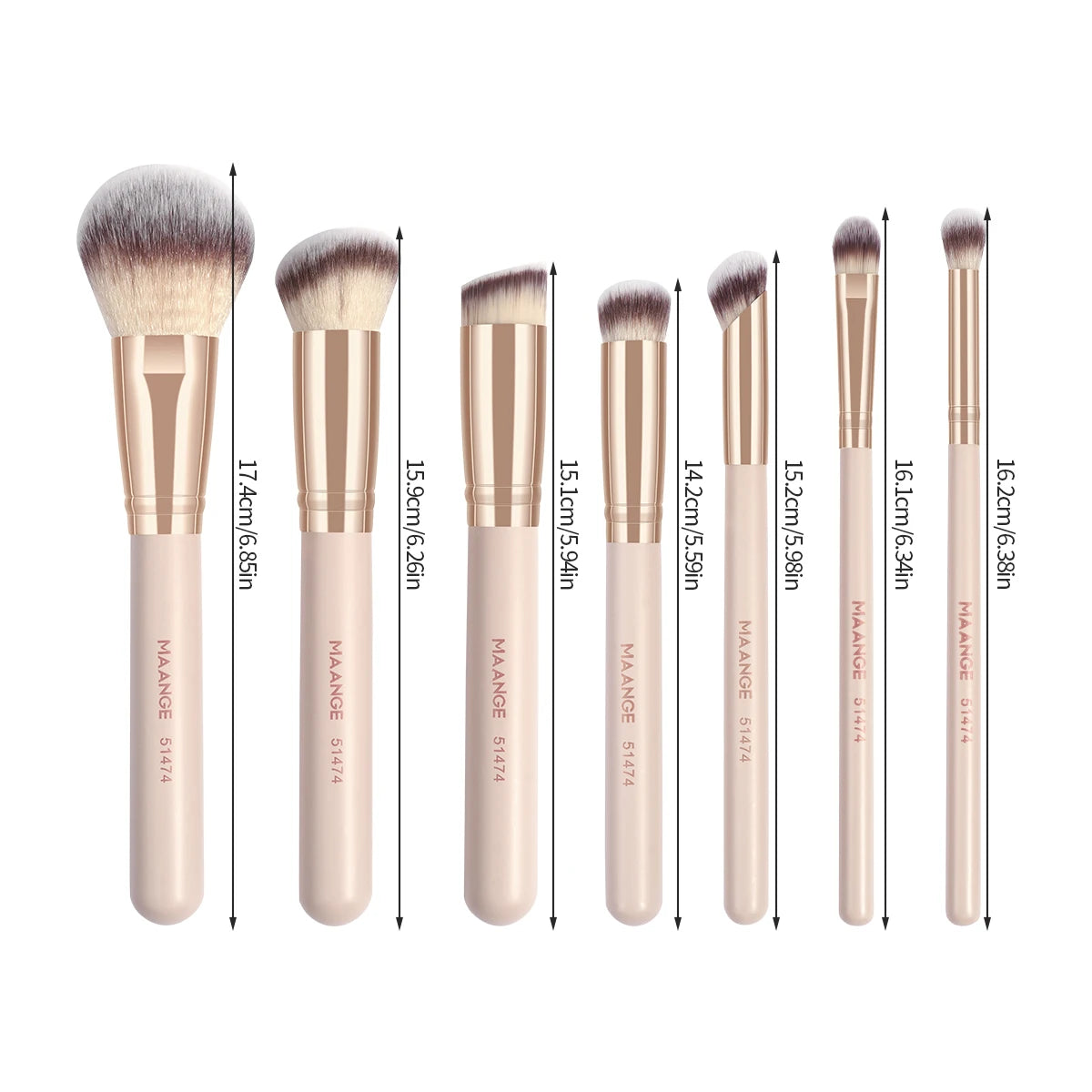 7-Piece Makeup Brush Set | Soft & Durable Beauty Tools
