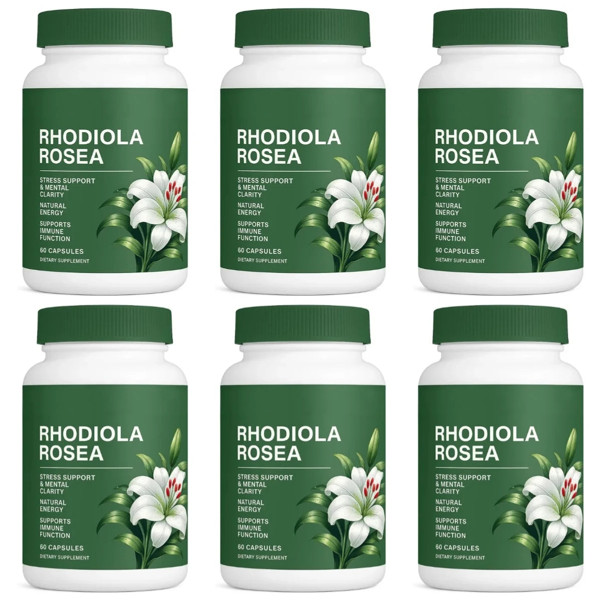 Rhodiola Rosea Capsules | Daily Energy & Mental Focus Support
