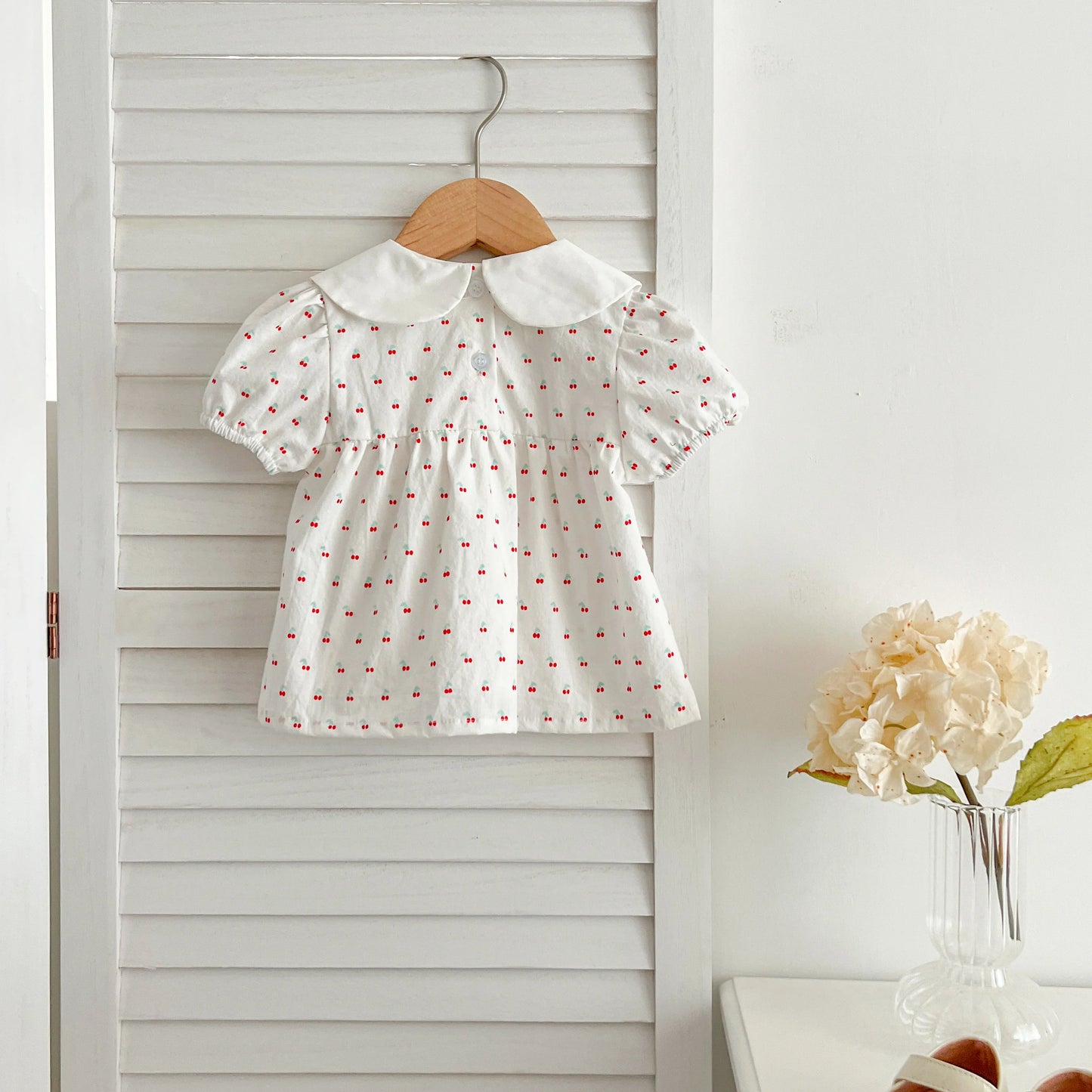 Summer Baby Girls Clothing Set | Floral Puff Sleeve Outfit