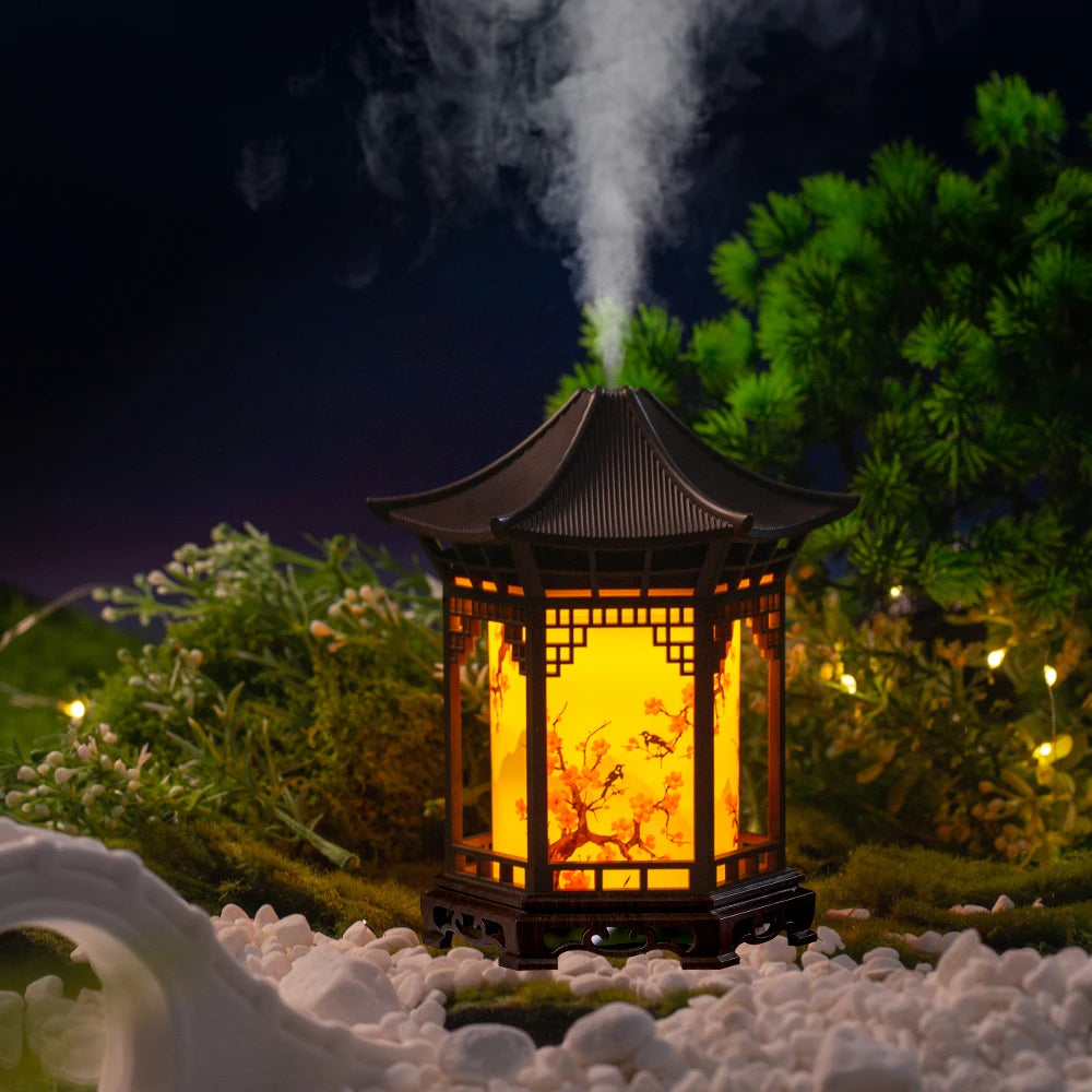 Unique Chinese Style Humidifier | Creative Night Light & Spray