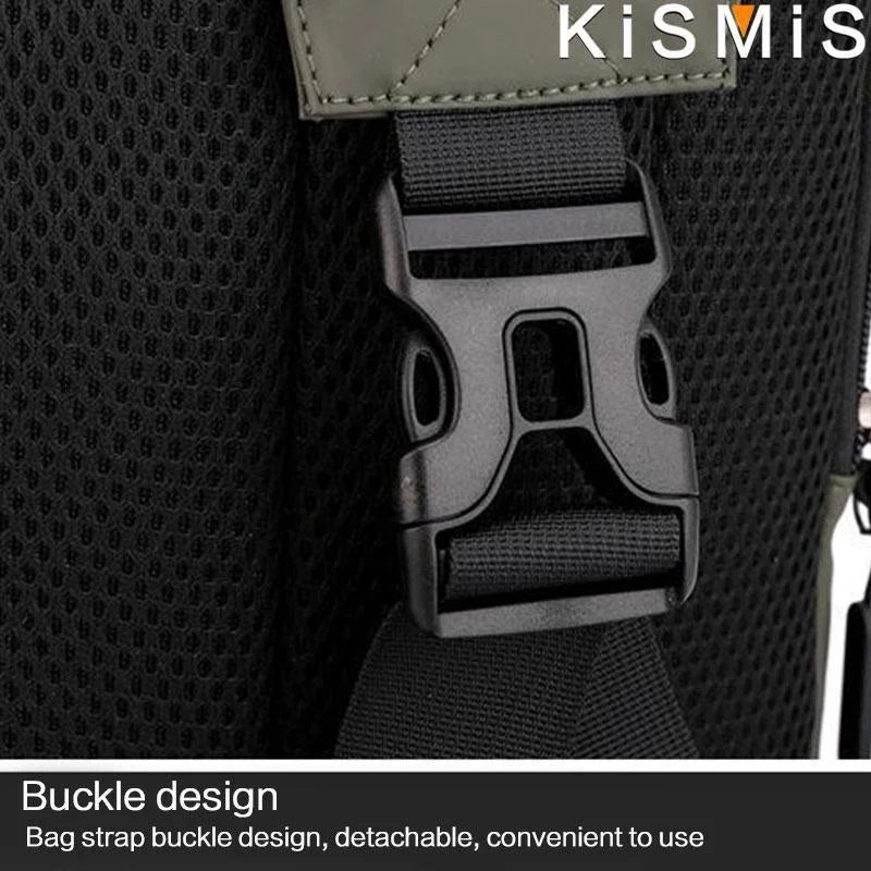 New Chest Bag Men's USB Charging Multi functional Fashion Casual One Shoulder Crossbody Sports Oxford Cloth Backpack