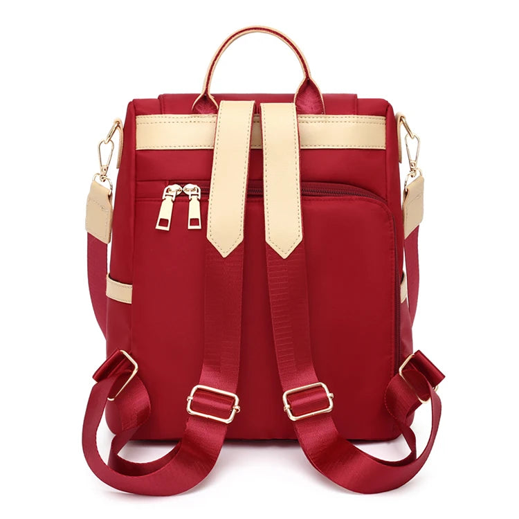 Chic Women's Backpack | Adjustable Straps & Zipper Closure