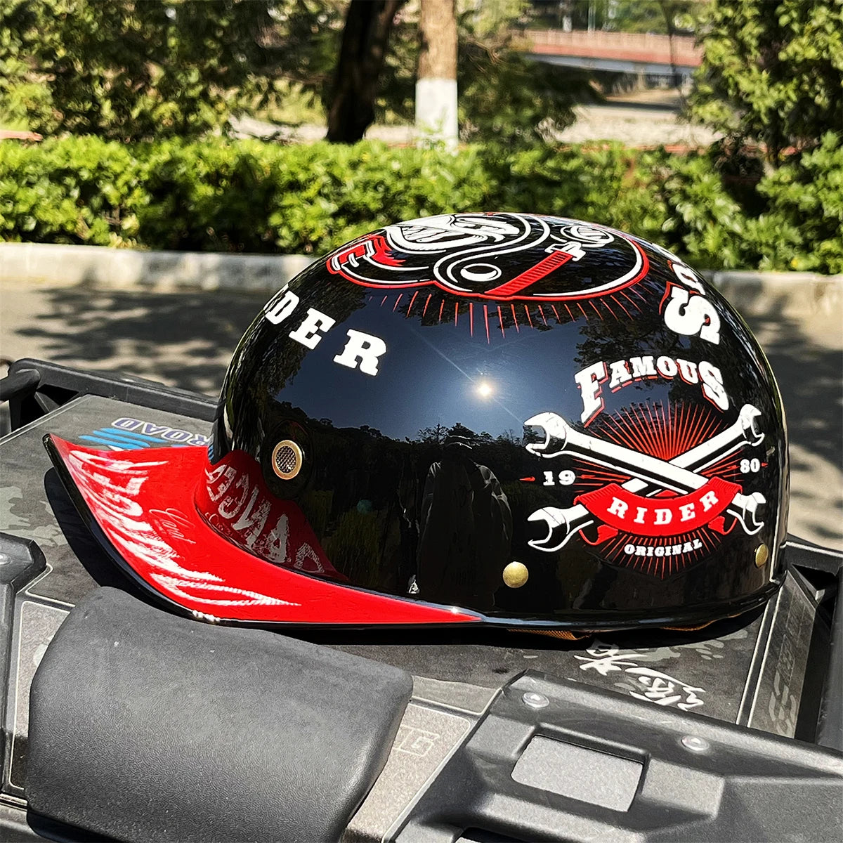 Lightweight Half Helmet | Windproof Baseball Cap Style for Riders