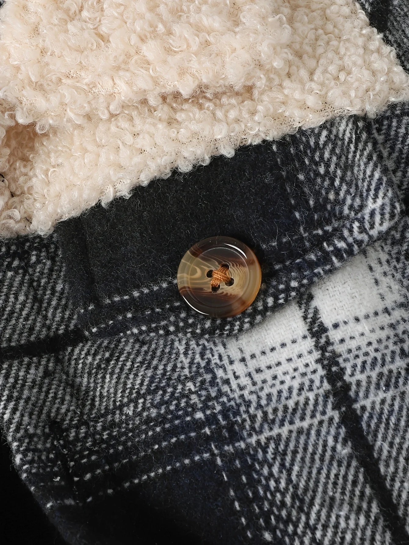 Stylish Baby Boy Plaid Plush Jacket for Cozy Winters