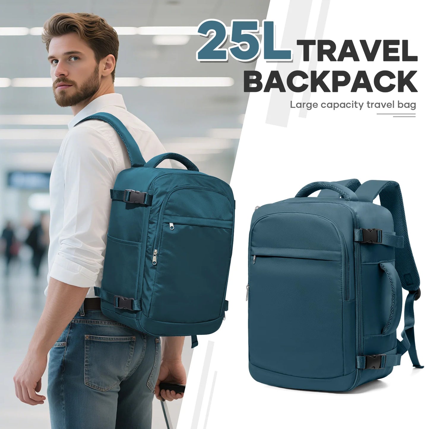 Under Seat Travel Backpack | Convenient Airplane Carry-On Bag