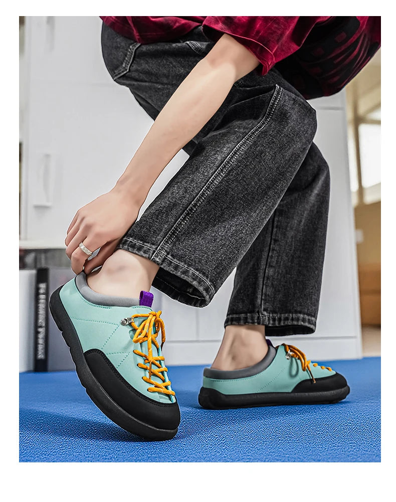 Men's Backless Slip-On Casual Sports Shoes | Comfortable & Stylish