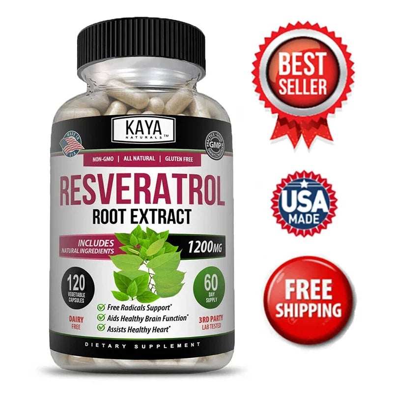 Resveratrol Capsules | Antioxidant Support for Health & Wellness