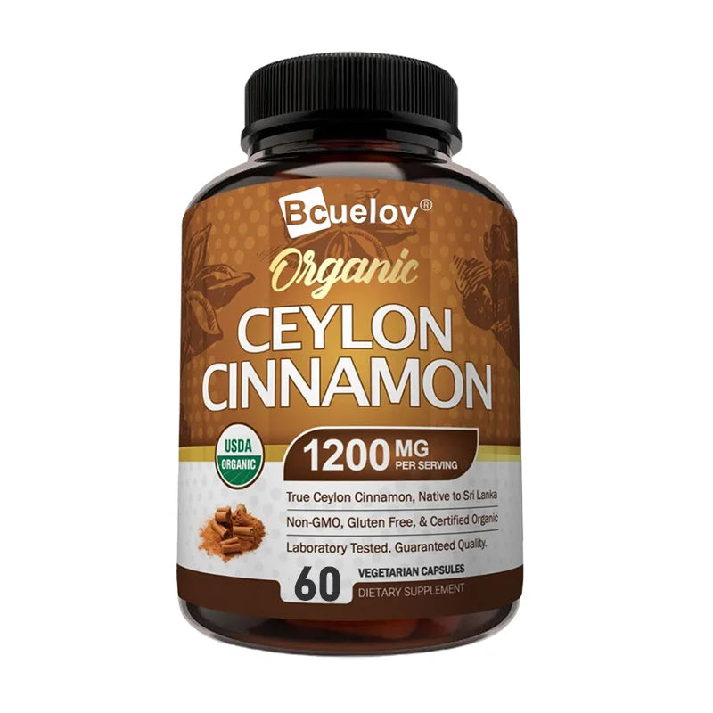 Natural Ceylon Cinnamon Capsules | Anti-Inflammatory & Antioxidants