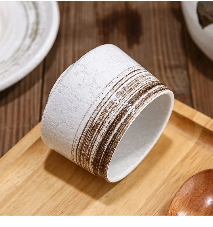 Tazas de café vintage de cerámica estilo japonés | Vajilla elegante