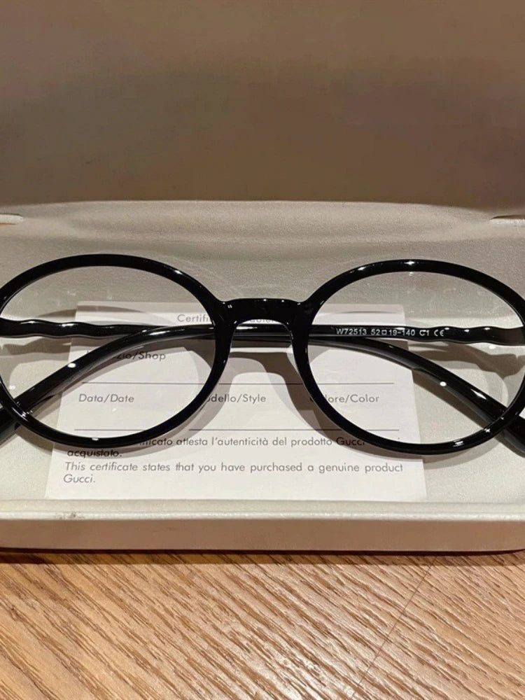 Stylish Oval Anti Blue Light Glasses for Women | Eye Protection