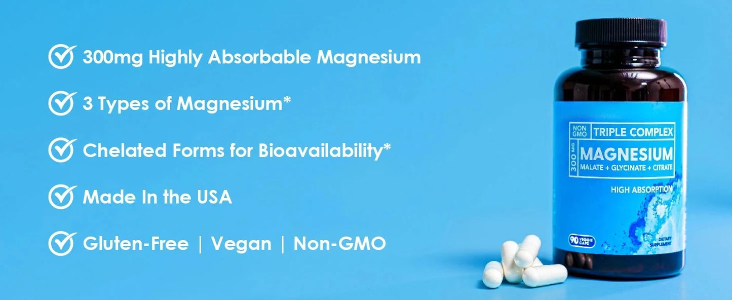 Triple Magnesium Complex | High Absorption Vegan Supplement