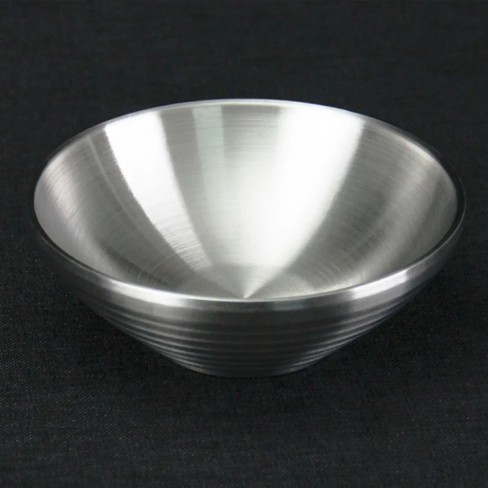 Large Double Layer Stainless Steel Ramen Bowl | Anti-Scald Design