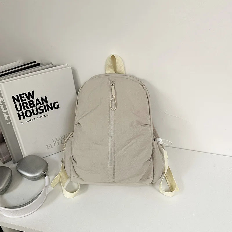 Lightweight Macaron Color Oxford Backpack for Women | Casual Chic bag