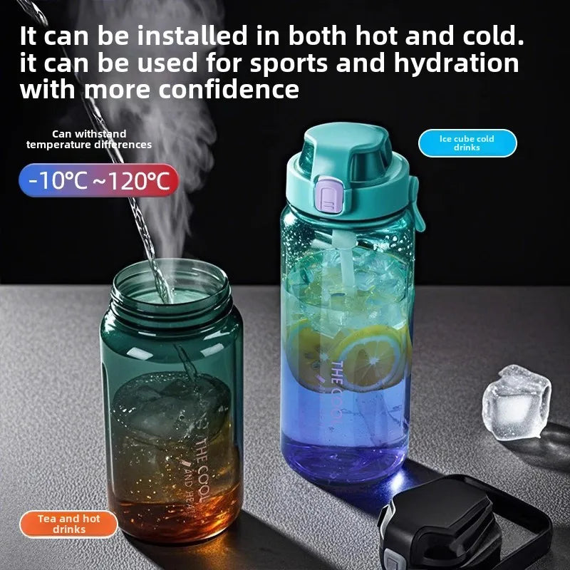 1.5/2 Liter Portable Water Bottle | BPA Free Sports Bottle with Straw