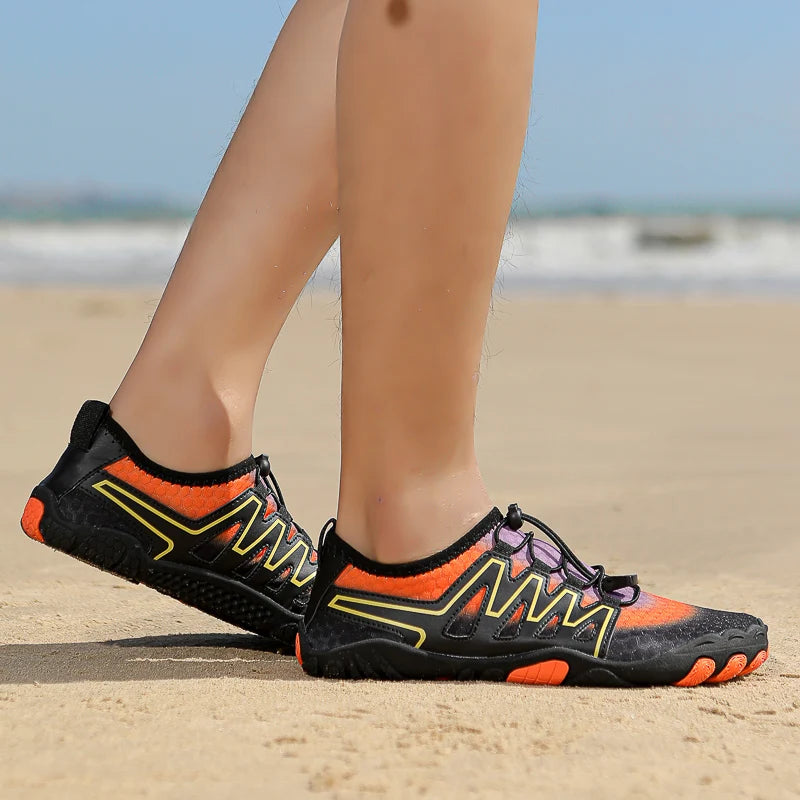 Unisex Swimming Water Shoes Men Barefoot Outdoor Beach Sandals Upstream Aqua Shoes Plus Size Nonslip River Sea Diving Sneakers