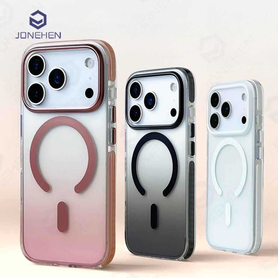 Luxury Gradient Magnetic Shockproof Case for iPhone 14-17 Pro Max