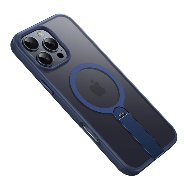 360 Hidden Metal Stand Magnetic Case for iPhone | Ultimate Protection