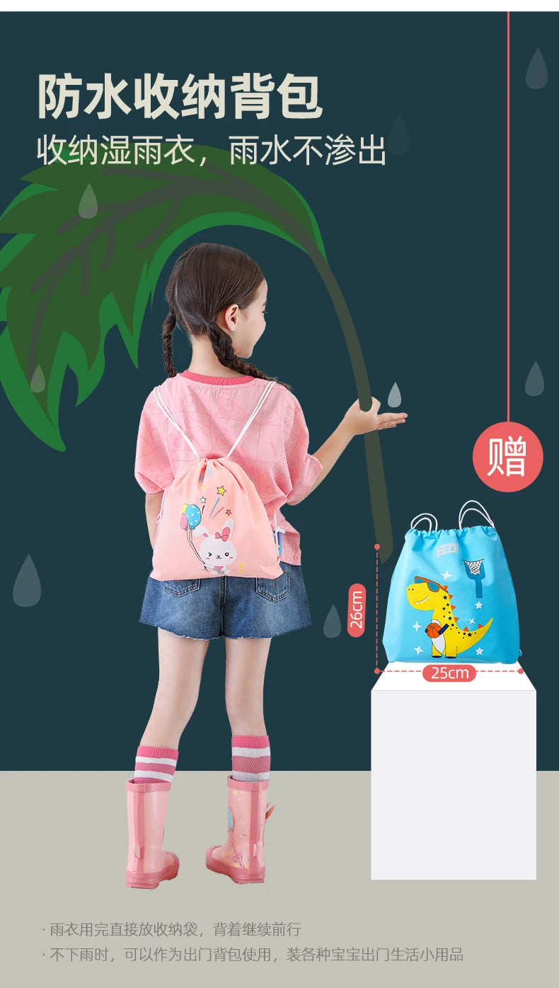 Kids Waterproof Dinosaur Raincoat | Perfect for Boys & Girls